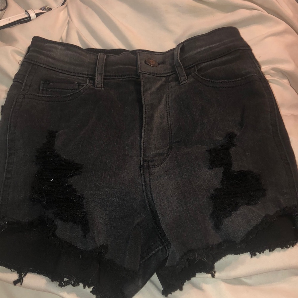 Black high waisted shorts